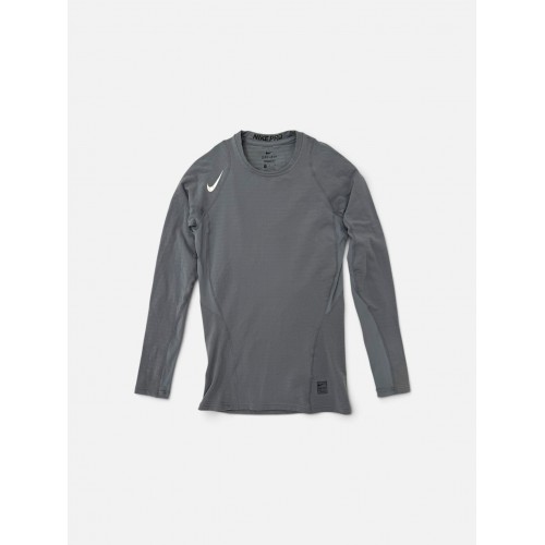 Nike Pro Dri-FIT Γυναικεία Μακρυμάνικη Μπλούζα Compression Γκρι